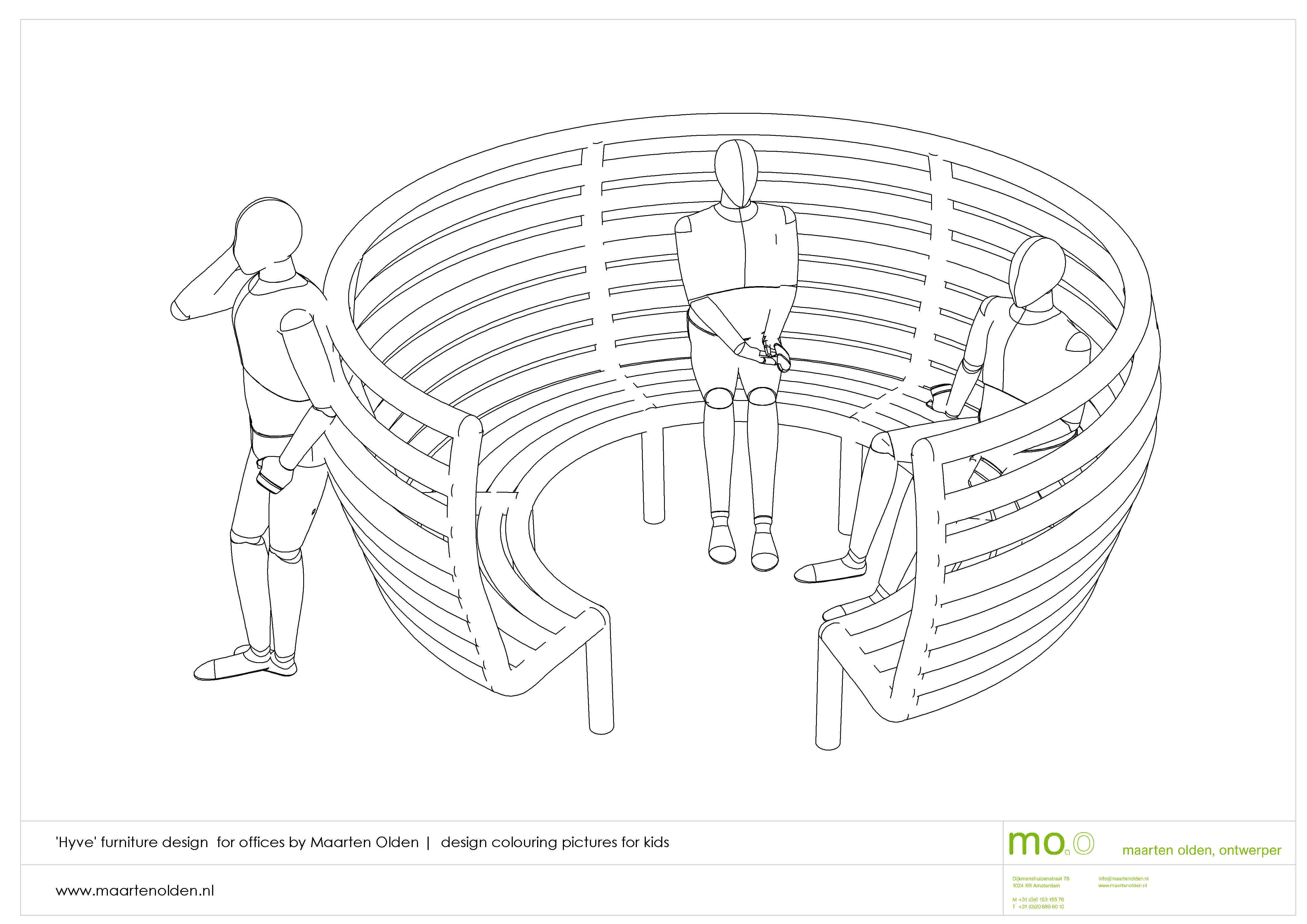 colouring picture office furniture by Maarten Olden colouring picture office furniture by maarten olden