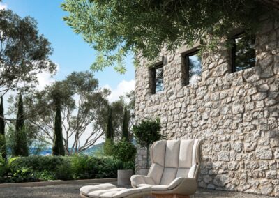 Barrel lounge collection for Borek | outdoor furniture