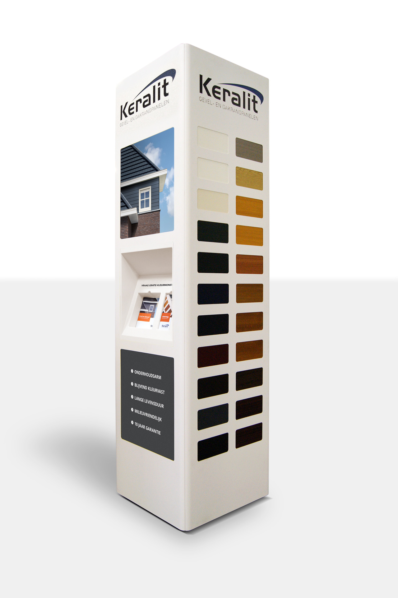 showroom display Keralit cladding